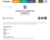 Lesson 3: Lookin' for Evidence