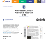 Mini-lesson: Judicial Activism & Restraint (HS)