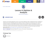 Lesson 4: Opinion & Analysis