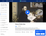 Manet's Emile Zola