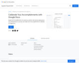 Celebrate Your Accomplishments with Google Docs