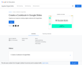 Create a Cookbook in Google Slides