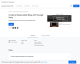 Create a Responsible Blog with Google Sites