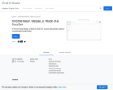 Find the Mean, Median, or Mode of a Data Set