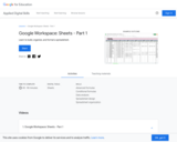 Google Workspace: Sheets - Part 1