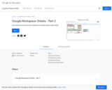 Google Workspace: Sheets - Part 3