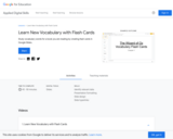 Learn New Vocabulary with Flash Cards