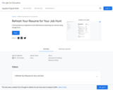 Refresh Your Resume for Your Job Hunt
