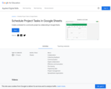 Schedule Project Tasks in Google Sheets