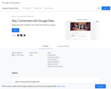 Stay Connected with Google Sites