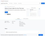 Write a Cover Letter for Your First Job