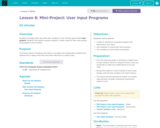 CS Fundamentals 5.8: Mini-Project: User Input Programs