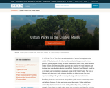 Urban Parks in the United States