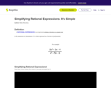 Simplifying Rational Expressions: It's Simple