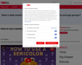 TED: How to Use a Semicolon