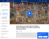 Ambrogio Lorenzetti's Palazzo Pubblico Frescos: Allegory and Effect of Good and Bad Government