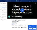 Changing an Improper Fraction to a Mixed Number