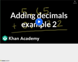 Arithmetic Operations: Adding Decimals Example 2