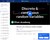 Discrete and continuous random variables