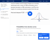 Probabilities from density curves