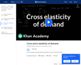 Cross-Price Elasticity of Demand (Khan Academy)