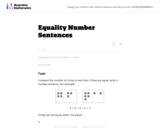 Equality Number Sentences