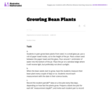 Growing Bean Plants