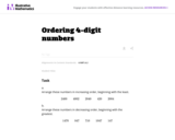 Ordering 4-Digit Numbers