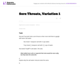 Sore Throats, Variation 1