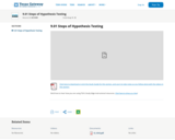 Steps of Hypothesis Testing