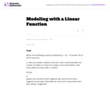 Modeling with a Linear Function