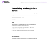 Inscribing a Triangle in a Circle