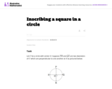 Inscribing a Square in a Circle