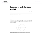 Tangent to a Circle from a Point