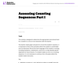Assessing Counting Sequences Part I