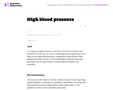 High blood pressure