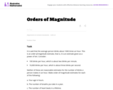 8.EE Orders of Magnitude