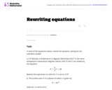 A-CED Rewriting equations