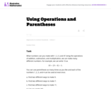 5.OA Using Operations and Parentheses