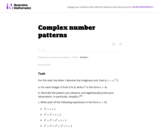 N-CN Complex number patterns