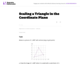 G-GPE Scaling a Triangle in the Coordinate Plane