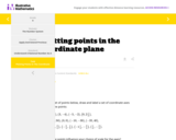 6.NS Plotting points in the coordinate plane