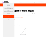 G-SRT  Tangent of Acute Angles