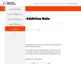 The Addition Rule