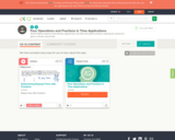 Four Operations and Fractions in Time Applications