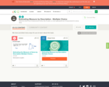 Estimating Measure by Description Multiple Choice