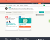 Visually Find Weights and Calculate Totals Metric Units