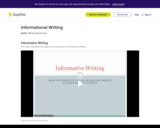 Informational Writing