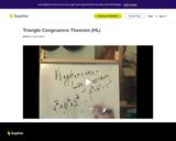 Triangle Congruence Theorem (HL): Lesson 3