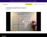 Finding the Initial Point of a Vector: Lesson 5